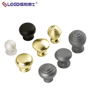 LGEDIS Cabinet <b>Knobs</b> Round Aluminum Alloy Minimalist Furniture Hardware Handles for Drawer Door Cabinet - Product Image 5