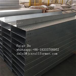 Máquina formadora de rollos de bandeja de cable perforada de acero duradero automatizado con tamaños de cambio automático - Product Image 5