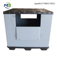 Caja de Paletización de PP Tipo Panal Apilable, Plegable y Encajable Reutilizable para Embalaje de Exportación y Transporte Logístico de Carga Pesada