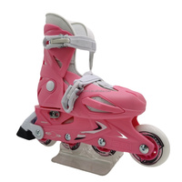 OEM ODM Patins à roues alignées Freestyle pour enfants de couleur rose et bleu personnalisés Patins à roulettes avec roues en PU lumineuses