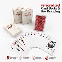 Cartes à Jouer Professionnelles avec Logo Personnalisé |   Jeu de cartes de poker haut de gamme en papier noir, coins arrondis |   Famille de boîtes en papier écologiques