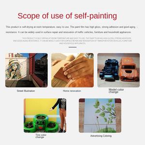 Échantillon gratuit, fourniture directe d'usine, peinture automobile 7 couleurs, finition mate, peinture à la main, finition de circulation, 450 ml, acrylique pour la construction, auto-peinture - Product Image 3