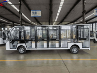 Autobús Eléctrico de Lujo con Aire Acondicionado, 17 Plazas |   Frenos Hidráulicos Seguros |   Color Personalizado para Resorts y Campus