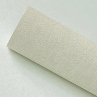 Papiers peints texturés à motif lin, revêtement vinyle, imperméables, avec support en tissu, revêtement mural en vinyle pour hôtel