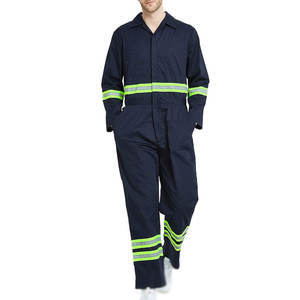 Overol de Seguridad Profesional de Alta Visibilidad con Cinta Reflectante, Certificado CE, de Poliéster - Product Image 1