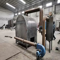Four de carbonisation de biomasse de haute technologie, personnalisé par l'usine, utilisé pour la fabrication de charbon de bois.