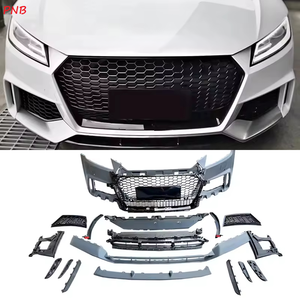 Kit de carrosserie de pare-chocs avant pour <span class=keywords><strong>Audi</strong></span> TT <span class=keywords><strong>TTS</strong></span> 2015 <span class=keywords><strong>2016</strong></span> 2017 2018 2019, mise à niveau TTRS MK3 avec calandre - Product Image 1
