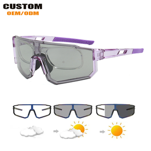 Occhiali Sportivi di Alta Qualità per Uomo e Donna, Occhiali da Sole Polarizzati Fotocromatici UV400 per Ciclismo e Baseball, Logo Personalizzabile - Product Image 1