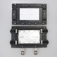 Boîtier de raccordement horizontal pour câble à fibre optique aérien 12 fibres, étanche IP68, 2 entrées 2 sorties