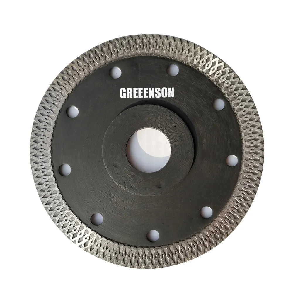 GREENSON ultra ince popüler porselen elmas testere bıçağı kesici seramik elmas için 115mm-350mm porselen fayans turbo bıçakları