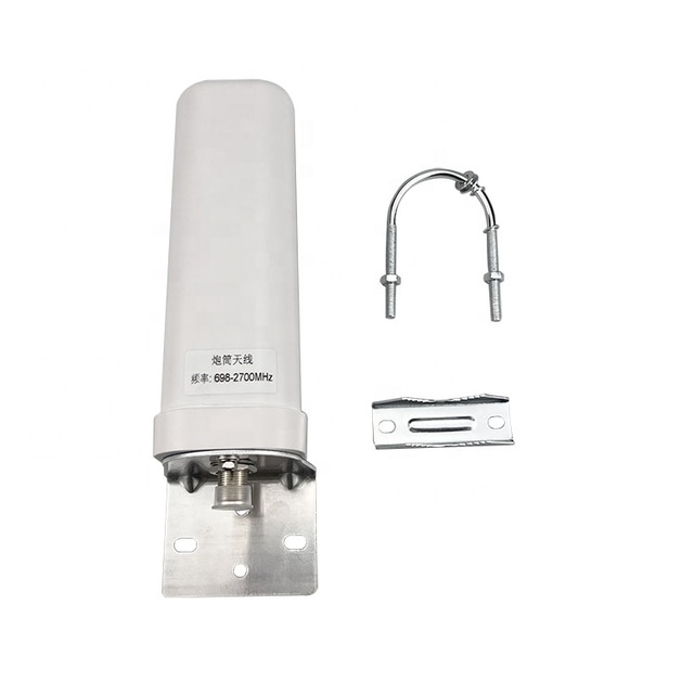 High Quality Vertical Outdoor Omni Antenna 4G LTE N Connector 698-2700MHz Waterproof DAS 5/6dBi Gain 1.8 VSWR 2G 3G 4G 5G