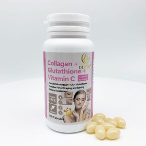 Kollagen Glutathion VC Kapseln Schönheits produkt Weiche Kapseln mit Vitamin C Glutathion und Kollagen - Product Image 1