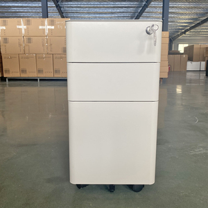 A4/Letter/Legal Compact Slim Portable <strong>File</strong> Office Storage Cabinet <strong>3</strong> Drawer Metal Office Cabinet - Product Image 1