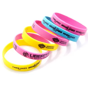 Qr Code Silicone Wristband No Minimum Order Custom Rubber Bracelets, Custom Cheapest Silicone Wristbands