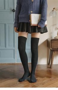 OEM kaus kaki katun setinggi lutut Terry musim dingin kaus kaki tabung panjang bersirkulasi udara Logo kustom grosir bantal panjang lembut halus - Product Image 6