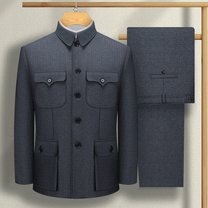 <span class=keywords><strong>Traje</strong></span> Mao <span class=keywords><strong>de</strong></span> 2 Piezas con Cuello Mandarín, Trajes <span class=keywords><strong>Safari</strong></span> <span class=keywords><strong>para</strong></span> <span class=keywords><strong>Hombre</strong></span>, Conjunto <span class=keywords><strong>de</strong></span> Chaqueta y Pantalón Tradicionales Chinos, <span class=keywords><strong>Traje</strong></span> <span class=keywords><strong>de</strong></span> Túnica China <span class=keywords><strong>para</strong></span> Boda o Baile <span class=keywords><strong>de</strong></span> Graduación - Product Image 3