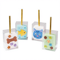 Boîtes en plastique pour friandises au riz Krispie, pliables, 3,5 x 2,4 x 1,38 pouces, boîtes à bonbons avec trou pour les cadeaux de fête ou les gâteaux