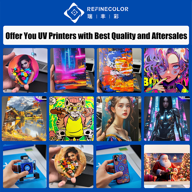 Refinecolor High Resolution A3 UV Printer Flatbed Tumbler Printing ...