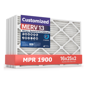 <span class=keywords><strong>16x25x2</strong></span> merv 13 Bảng điều chỉnh Bộ lọc không khí tĩnh điện xếp li điều hòa không khí HVAC Bộ lọc thay thế AC lò Bộ lọc không khí cho nhà - Product Image 1
