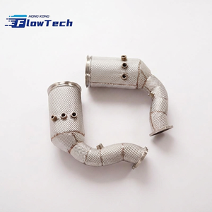 Downpipe de alto rendimiento con escudo térmico y OPF para Porsche Cayenne 9YA 9Y3 2.9T V6 Biturbo SS304, conexión directa, Euro 5, 200 celdas - Product Image 4