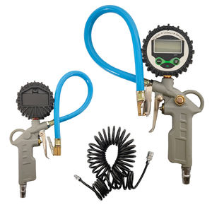 Gonfleur de pneus numérique portable et manomètre - Testeur précis pour pneus de voiture, moto, vélo - Product Image 4