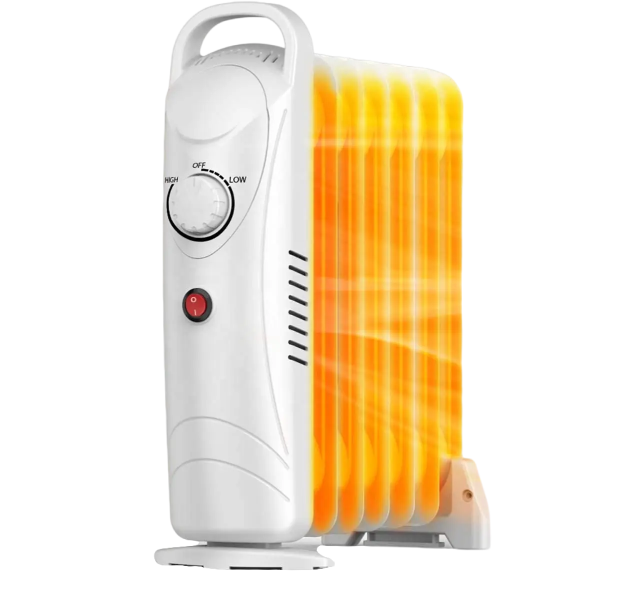 Mini Oil Filled Radiator Heater Electric Portable Space Heater with Handle for easy movement 500W/650W/800W/1000W