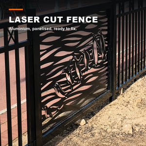 Architectural Laser Cut Privacy Fence Panels <b>Decorative</b> Outdoor Screening for Commercial Entrances Courtyards and Projects - Product Image 4