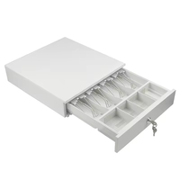 Laci Kasir Persegi 330mm untuk Toko Retail, Baki Uang 4 Slot Uang Kertas 4 Slot Koin, Tahan Lama, Murah, Custom Pabrik