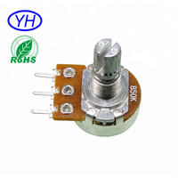 Échantillons gratuits de haute qualité 16mm 10k 20K 50k 100k 200k 500k potentiomètre rotatif linéaire alpha RV16AF alpes RK163N potenciometros