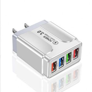 Chargeur de téléphone portable lumineux 5V3.1A à 4 ports, chargeur rapide de voyage pour iPhone et Android, compatible avec les montres intelligentes - Product Image 5