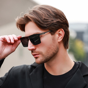 <b>Sunglasses</b> <b>Square</b> Full Rim UV400 Men Fashion Sun Protection 1604 - Product Image 4
