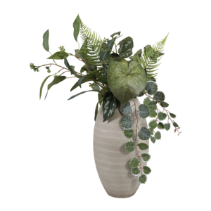 Vaso Decorativo in Vetro Texturizzato Moderno Portafiori per Soggiorno Ufficio Esposizione su Mensola Elegante Accento d'Arredo per la Casa - Product Image 2