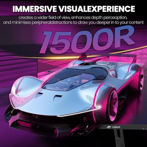 Crua 30 "cong chơi game màn hình 200Hz Màn hình máy tính WFHD 1500r va Màn hình 120% sRGB PC màn hình hỗ trợ AMD FreeSync - Product Image 3