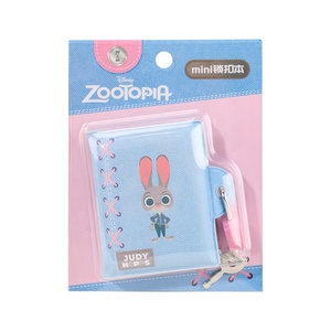 UNIKx Denim Style PU Lederen Notitieboek met Knoopsluiting Zakje Notitieblok Dieren Aanpasbare Kaft voor Dagboek Planner Cadeau - Product Image 6