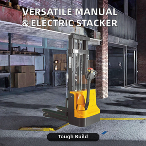 Kondisi Baru semi-elektrik Container Stacker Handler <span class=keywords><strong>Forklift</strong></span> Hand Stacker Truck - Product Image 3