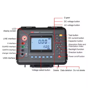 ES3045F 500V 1000V 2500V 5000V 10KV 15KV Digital Insulation Resistance Tester Voltage Current Capacitance Test 0.01mohm~50tohm E - Product Image 2