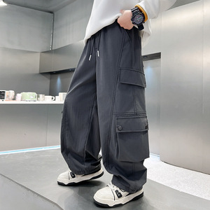 Nouveau Style 2025 : <span class=keywords><strong>Pantalon</strong></span> Cargo Garçon Large et Cool pour Printemps Automne, Vêtement Tendance pour Enfants - Product Image 6