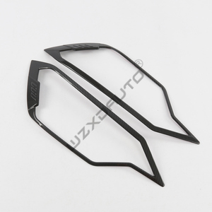 ABS Cover <b>Head</b> Lamp Front Light Matte Black Carbon <b>Style</b> for DMAX - Product Image 5