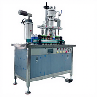Machine de remplissage et de sertissage pneumatique semi-automatique 3 en 1 pour aérosols, peinture, huile, gaz, produits chimiques, avec pompe haute précision