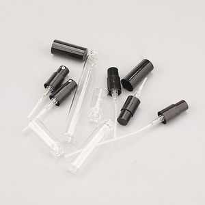 Hot <b>Empty</b> Crimp Glass <b>Spray</b> <b>Bottle</b> 2ml 3ml 5ml 10ml Black Nozzle Cap Glass Perfume <b>Bottles</b> - Product Image 2