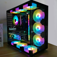 MOQ Rendah Coolmoon J6 Komputer Gaming PC Kipas RGB 120mm Dukungan OEM Kit Kipas Pendingin PC Senyap Dengan Pengontrol RGB Kipas RGB untuk Casing PC