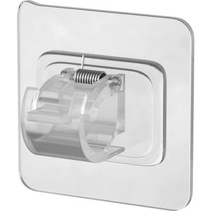 Gancho de hebilla de barra de cortina de cama impermeable, ganchos de pared adhesivos flexibles para cocina, baño, sala de estar, herramienta de plástico individual para - Product Image 3