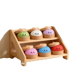 Hot Selling Custom Soft TPR Dumpling Baozi Shaped Squishy Custom Mochi Squishy Sensory <b>Fidget</b> Toys - Product Image 1