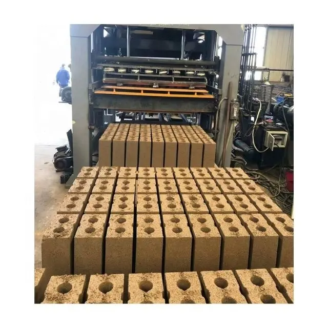 Hollow Blocks Maker QT6-15 Fully Auto Hydraulic Concrete Cement Brick Block Making Machine in Algeria Bims Block Machine France