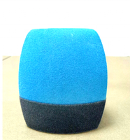 Prix usine Microphone pare-brise mousse floqué Microphone couvre mixte deux couleurs micro couverture pare-brise Microphones produit
