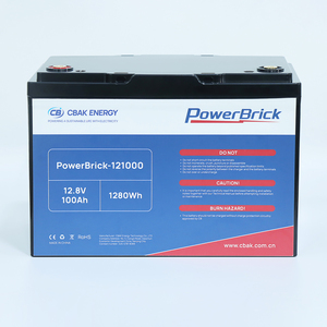 Cbak 12.8v 100ah lifepo4 סוללת ליתיום ברזל מודול 2000 מחזורים ip56 החלפת חבילה מחזור חיים גבוה עמיד סטנדרטי - Product Image 2