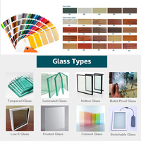 Ventana abatible de rotura térmica de aluminio de bajo precio ZEKIN, ventanas abatibles de aislamiento de pozo de vidrio templado doble duraderas personalizadas