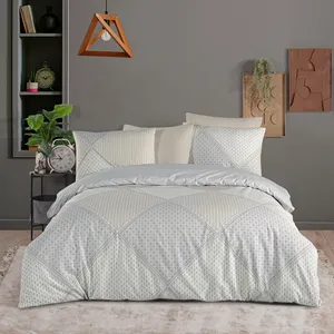 Juego de Ropa de Cama Doble Karden Flower Dream Cotton Mozaic 100% Algodón Popelín, Múltiples Colores, Funda de Edredón, Sábana Plana, 2 Fundas de Almohada - Product Image 2