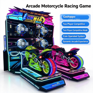 Simulatore <span class=keywords><strong>di</strong></span> Moto <span class=keywords><strong>da</strong></span> <span class=keywords><strong>Corsa</strong></span> a Due Posti con Gettoniera, 7 Piste e Ruote Luminose per Centri Ricreativi e Sale Giochi - Product Image 3