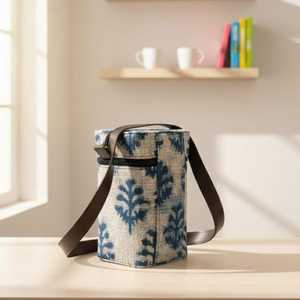 Sac bandoulière géométrique bohème pour téléphone, fait main en tissu tapis imprimé au bloc, sac à bandoulière, fournisseur en gros pour l'exportation en Inde - Product Image 1